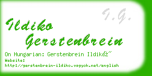 ildiko gerstenbrein business card